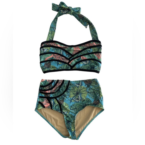 Modcloth Other - High Dive by ModCloth High Waisted Bikini